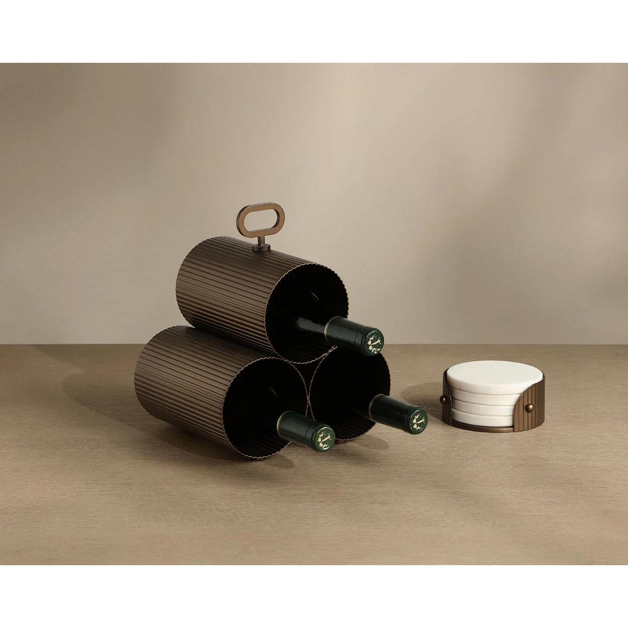 Mendocino 3 Bottle Wine Rack 2 Mendocino 3 Bottle Wine Rack - Image 2
