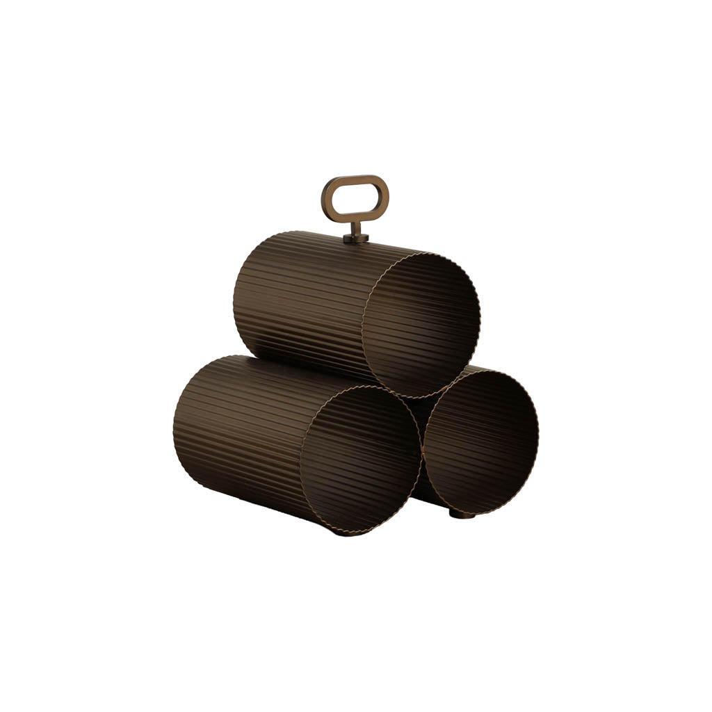 Mendocino 3 Bottle Wine Rack 4 Mendocino 3 Bottle Wine Rack - Image 4