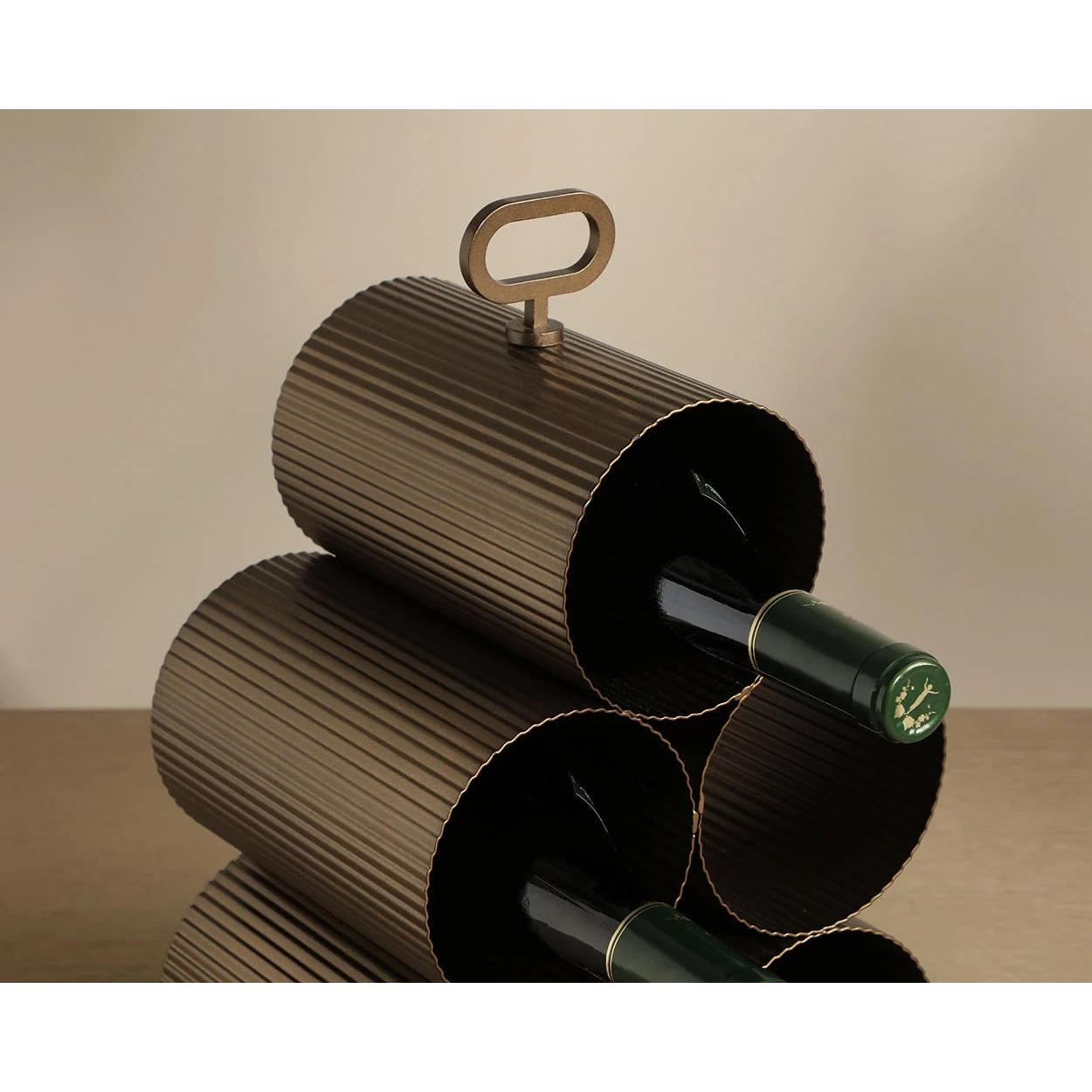 Mendocino 5 Bottle Wine Rack 3 Mendocino 5 Bottle Wine Rack - Image 3