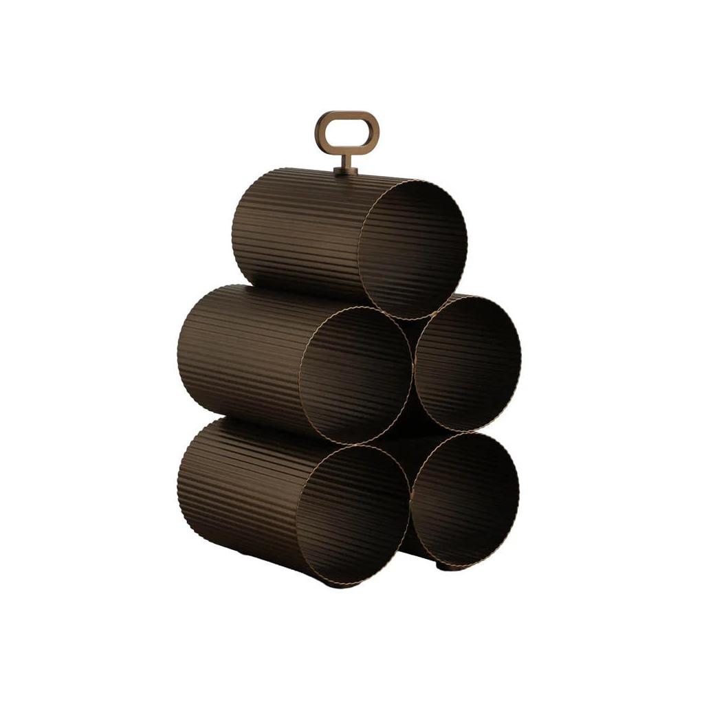 Mendocino 5 Bottle Wine Rack 4 Mendocino 5 Bottle Wine Rack - Image 4