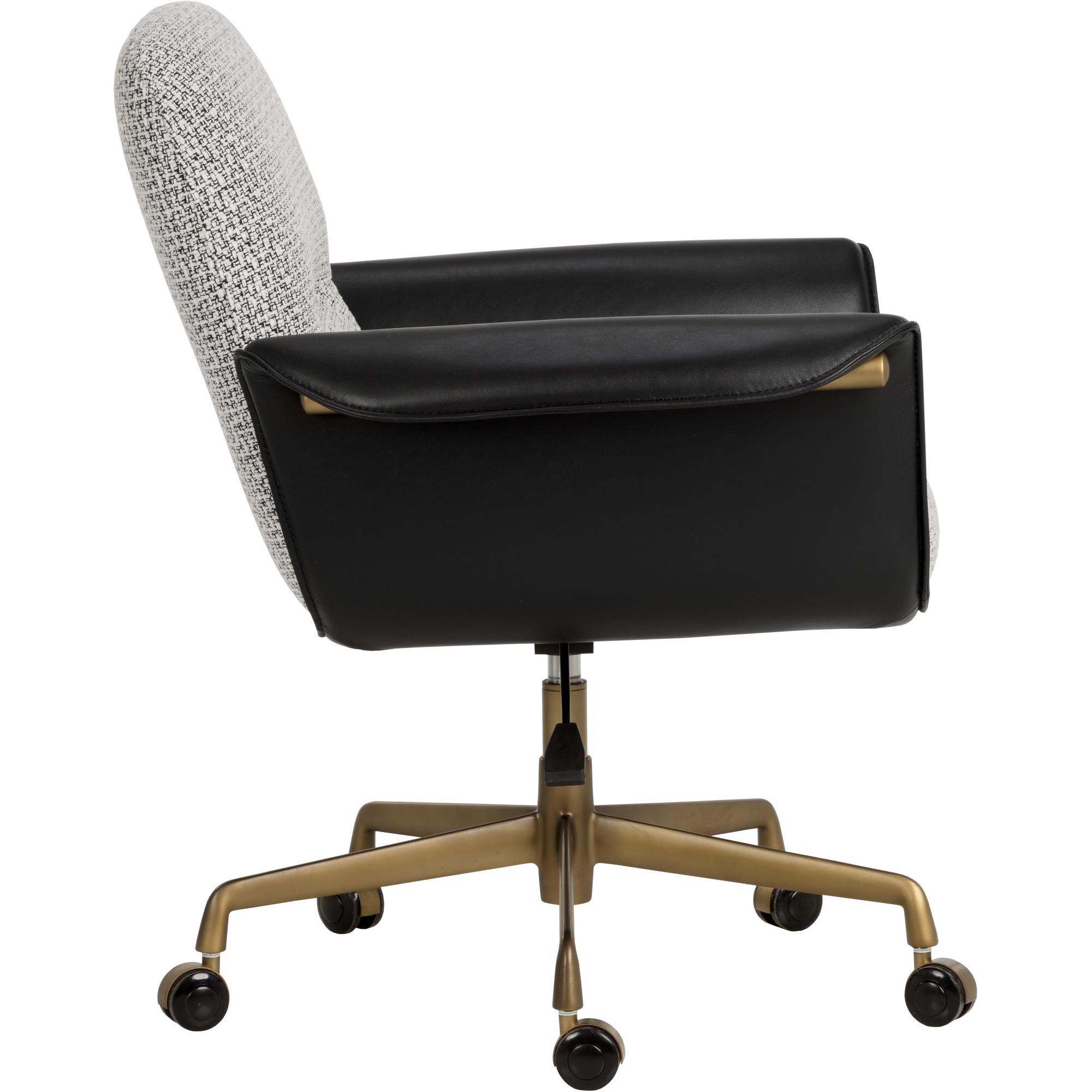 Lomax Office Chair - Helios Check Black / Bravo Black 3 Lomax Office Chair - Helios Check Black / Bravo Black - Image 3