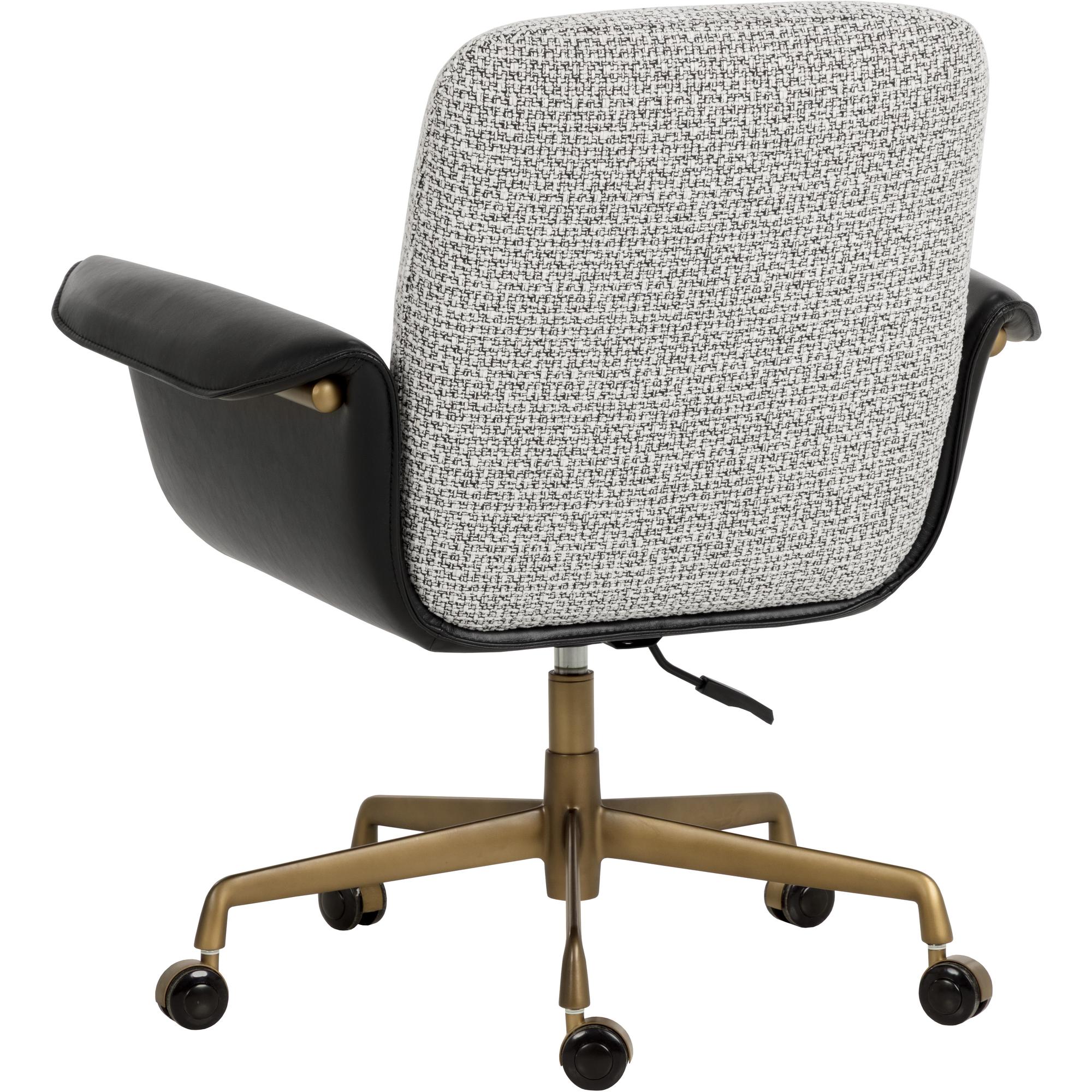 Lomax Office Chair - Helios Check Black / Bravo Black 4 Lomax Office Chair - Helios Check Black / Bravo Black - Image 4