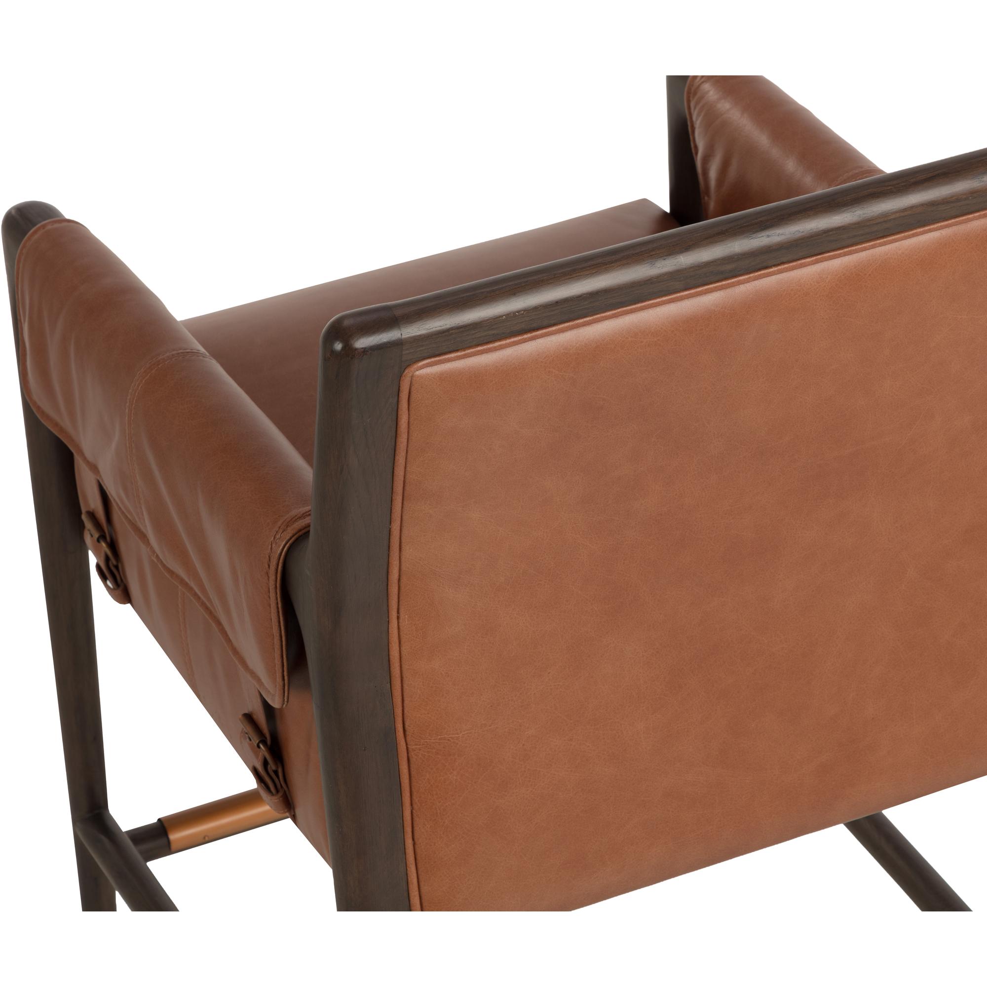 Mauti Counter Stool - Brown - Shalimar Tobacco Leather 5 Mauti Counter Stool - Brown - Shalimar Tobacco Leather - Image 5