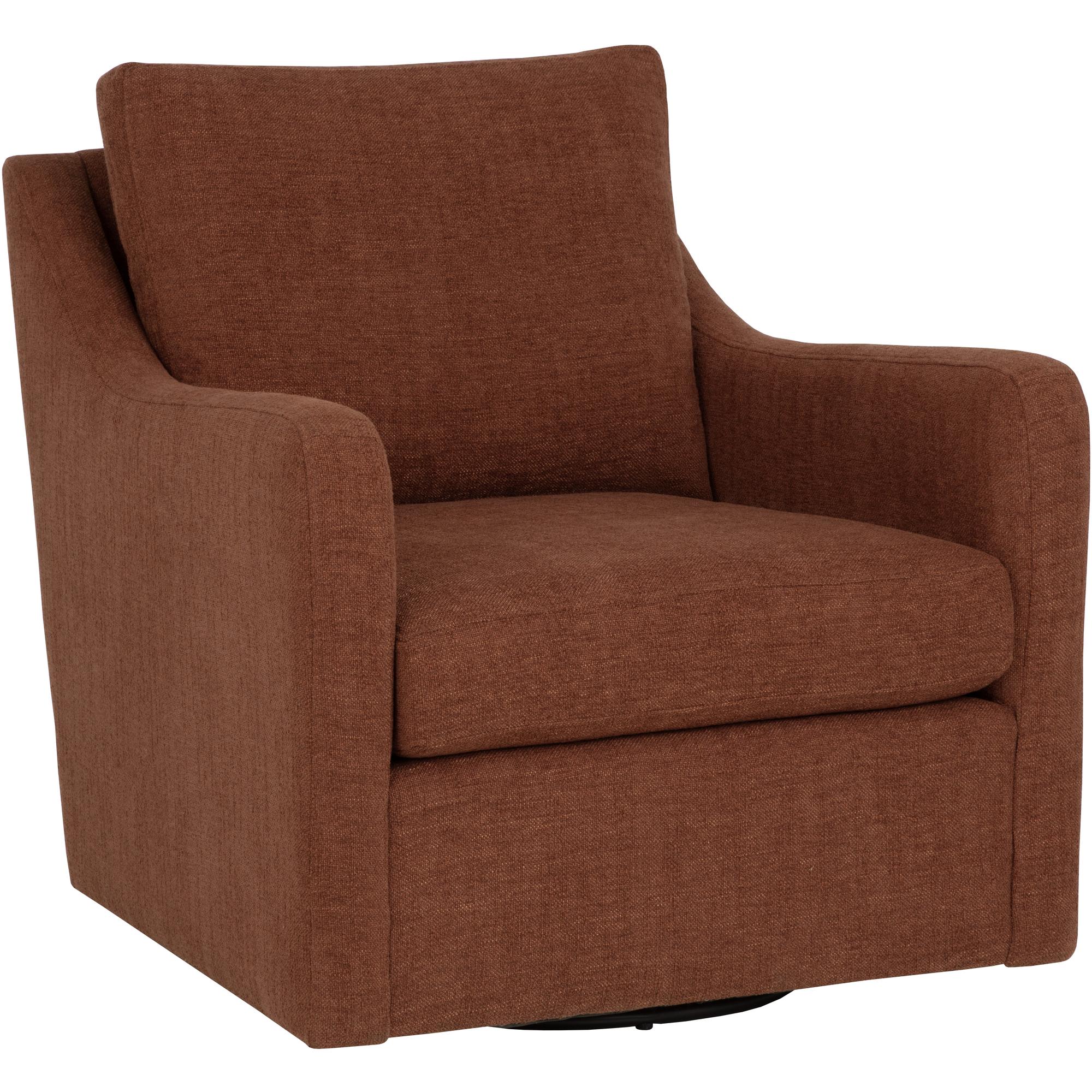 Brianna Swivel Lounge Chair - Rhine Russet 1 Brianna Swivel Lounge Chair - Rhine Russet