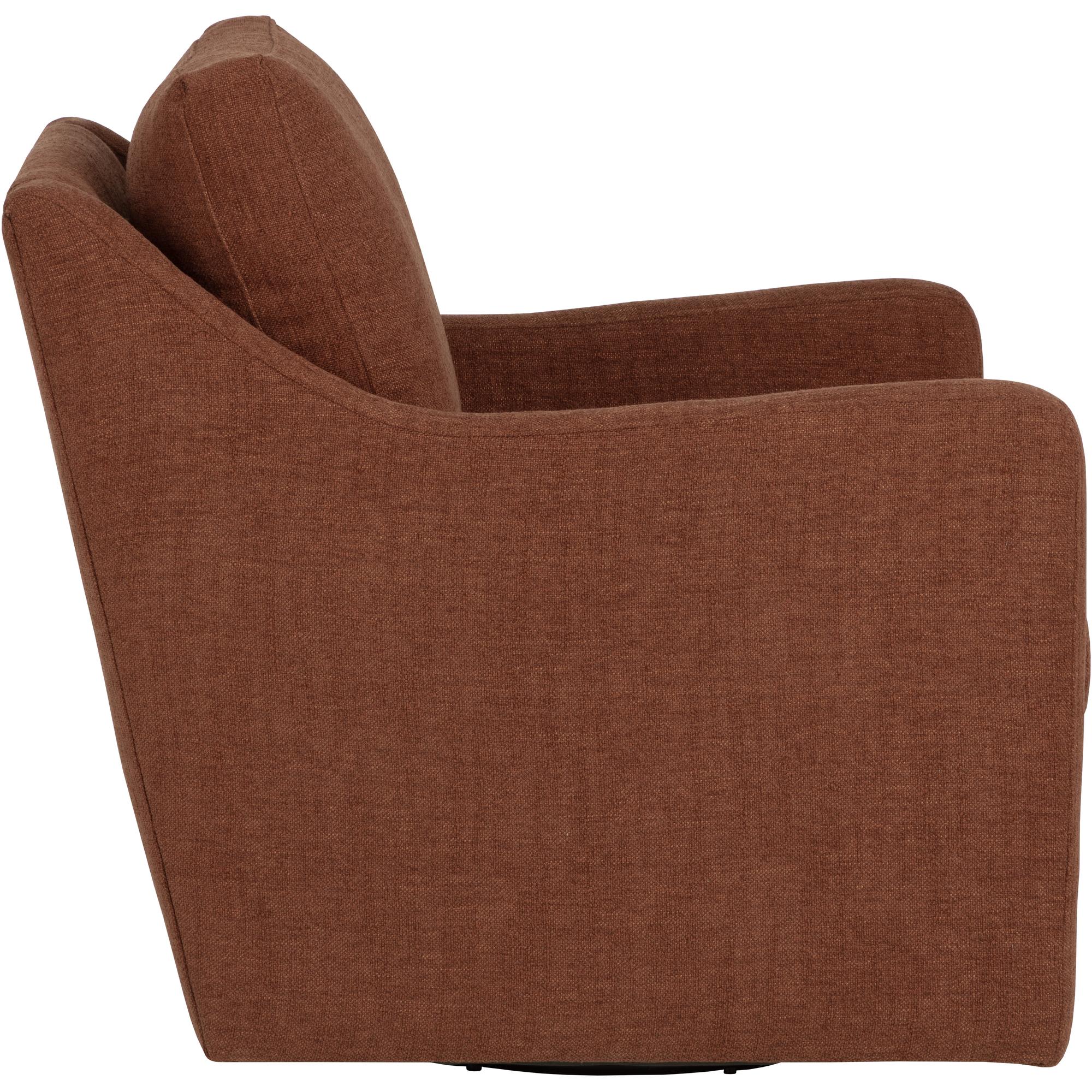 Brianna Swivel Lounge Chair - Rhine Russet 3 Brianna Swivel Lounge Chair - Rhine Russet - Image 3