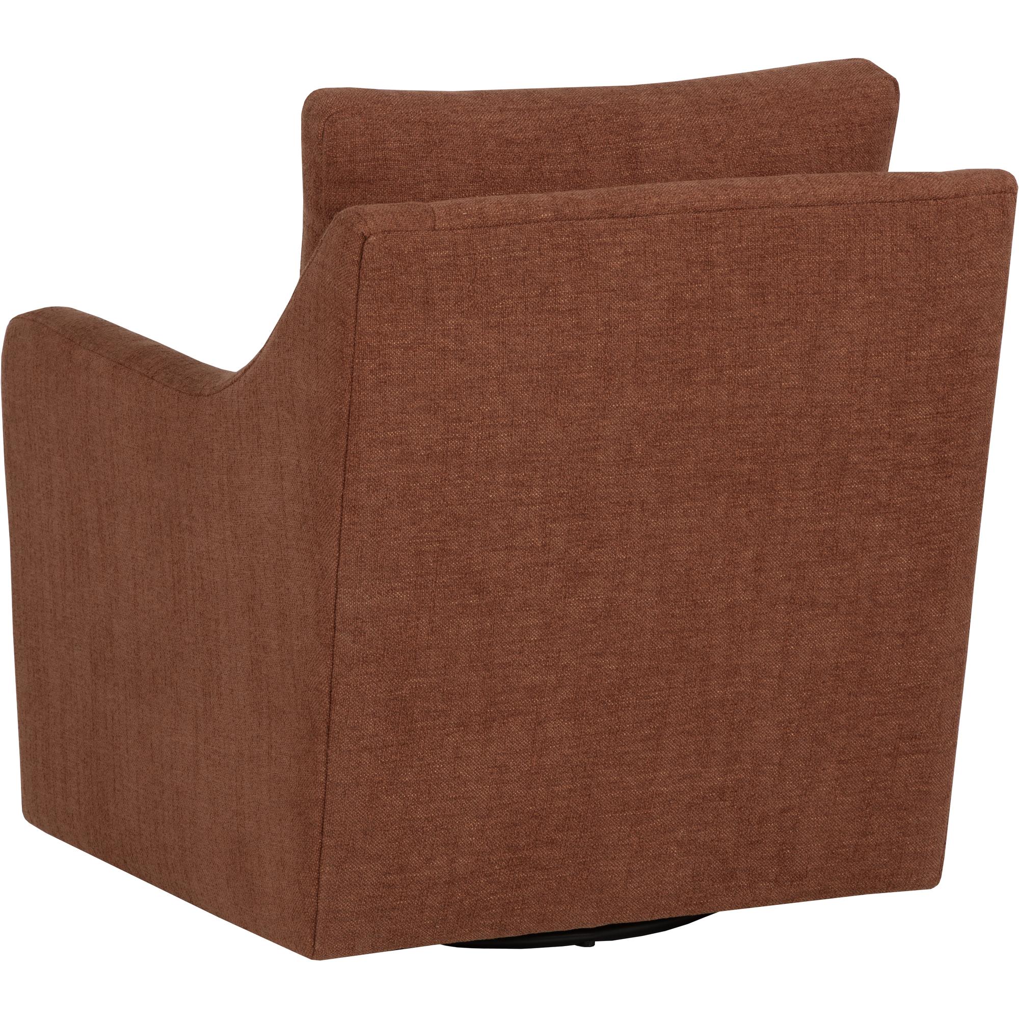 Brianna Swivel Lounge Chair - Rhine Russet 4 Brianna Swivel Lounge Chair - Rhine Russet - Image 4