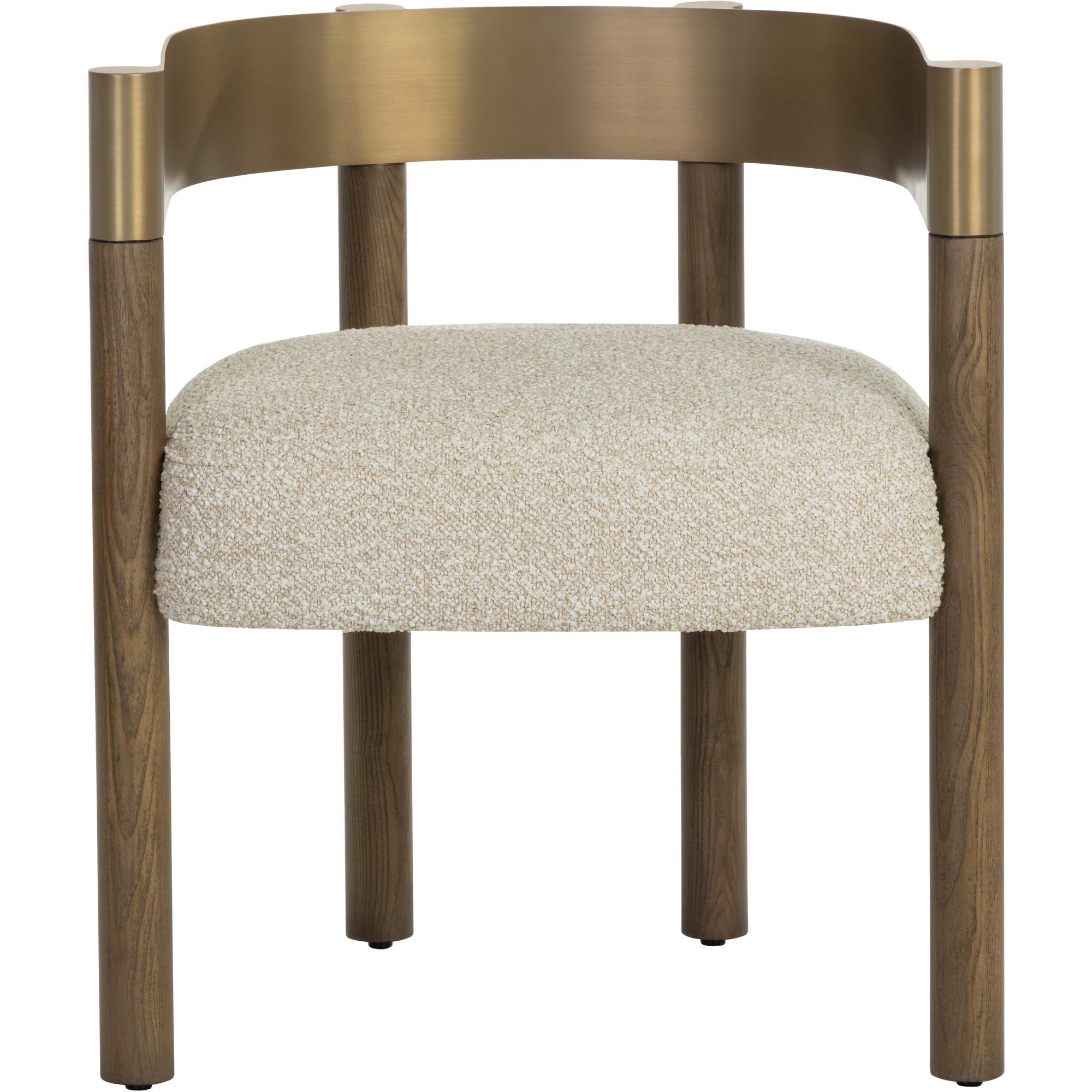 Manolo Dining Armchair - Santa Cruz Oatmeal 2 Manolo Dining Armchair - Santa Cruz Oatmeal - Image 2