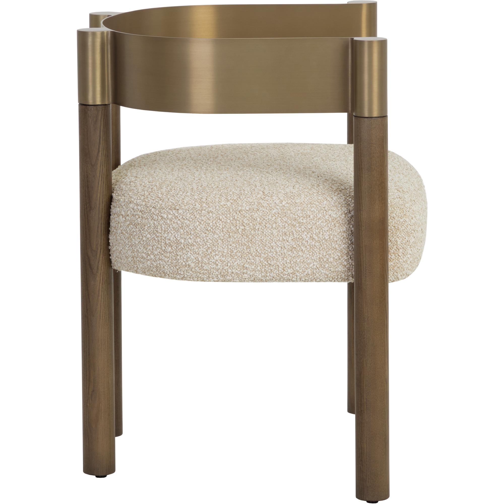Manolo Dining Armchair - Santa Cruz Oatmeal 3 Manolo Dining Armchair - Santa Cruz Oatmeal - Image 3