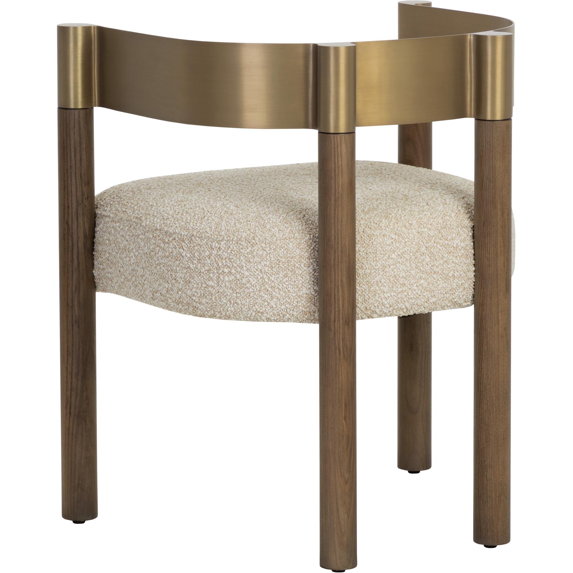 Manolo Dining Armchair - Santa Cruz Oatmeal 4 Manolo Dining Armchair - Santa Cruz Oatmeal - Image 4