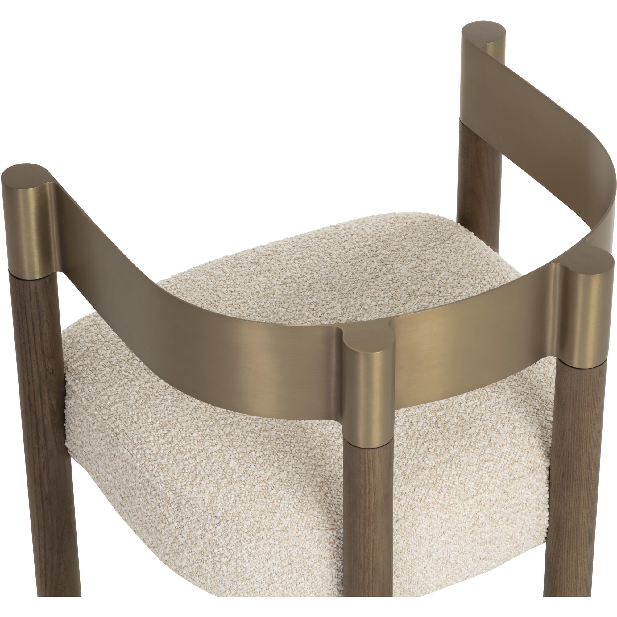 Manolo Dining Armchair - Santa Cruz Oatmeal 5 Manolo Dining Armchair - Santa Cruz Oatmeal - Image 5