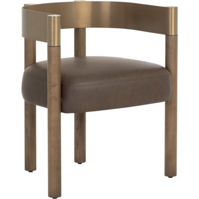 Manolo Dining Armchair - Eglinton Espresso