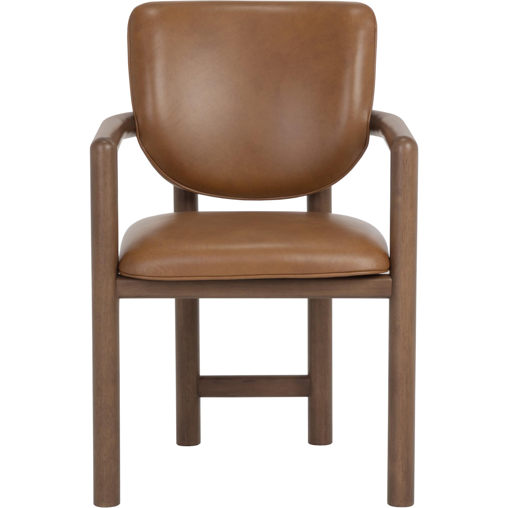 Fremont Dining Armchair - Missouri Cognac Leather 2 Fremont Dining Armchair - Missouri Cognac Leather - Image 2
