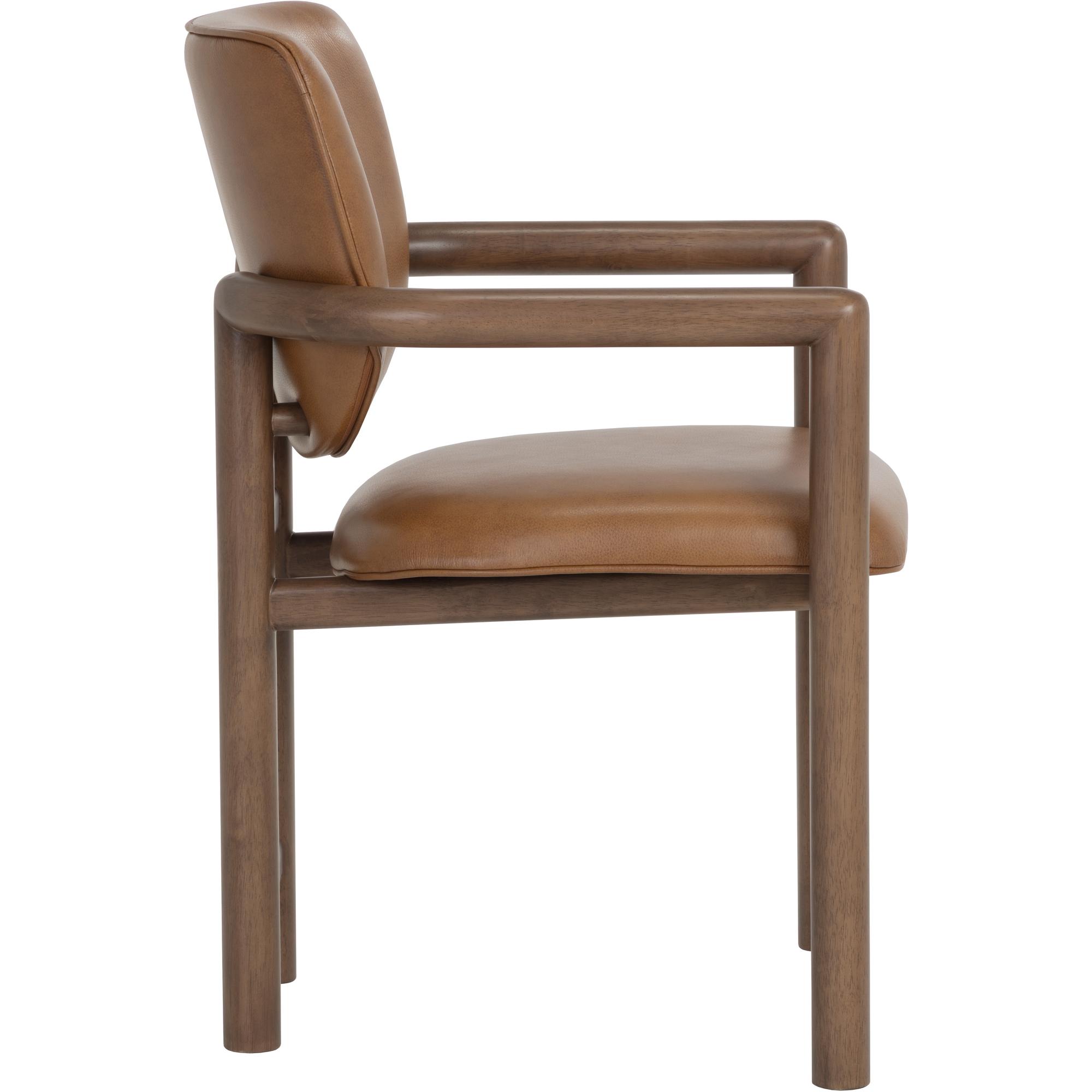 Fremont Dining Armchair - Missouri Cognac Leather 3 Fremont Dining Armchair - Missouri Cognac Leather - Image 3