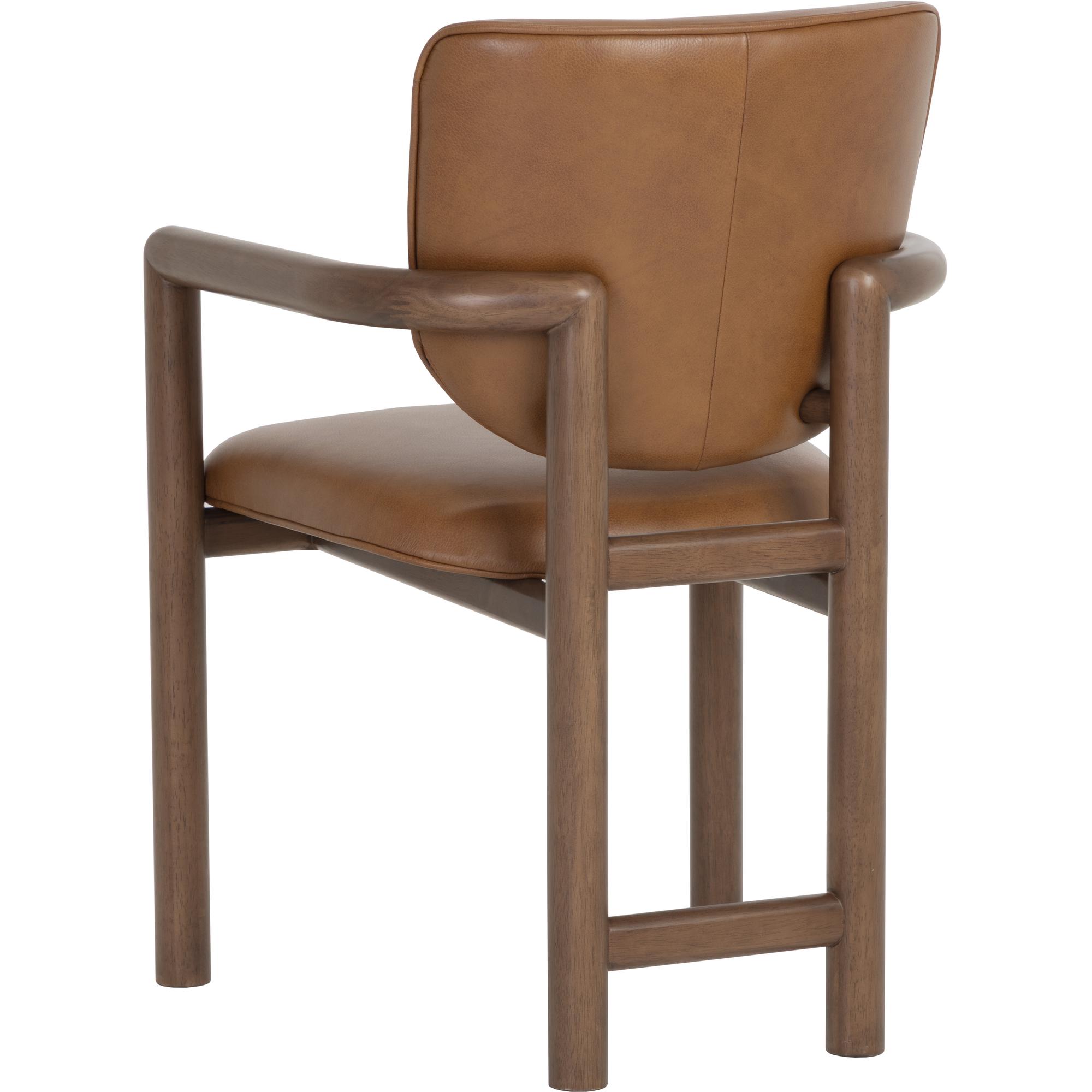 Fremont Dining Armchair - Missouri Cognac Leather 4 Fremont Dining Armchair - Missouri Cognac Leather - Image 4