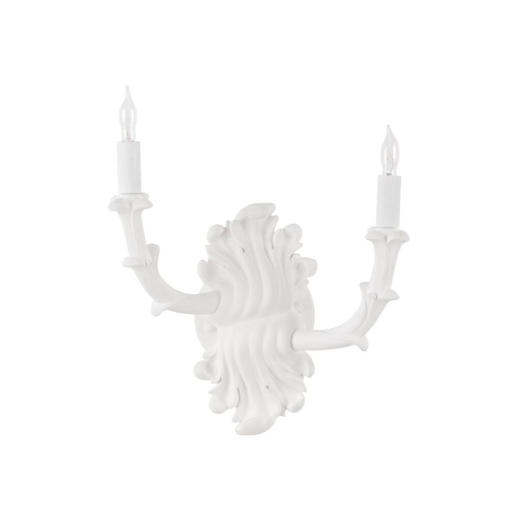 Roche Plaster Double Arm Sconce - Image 2