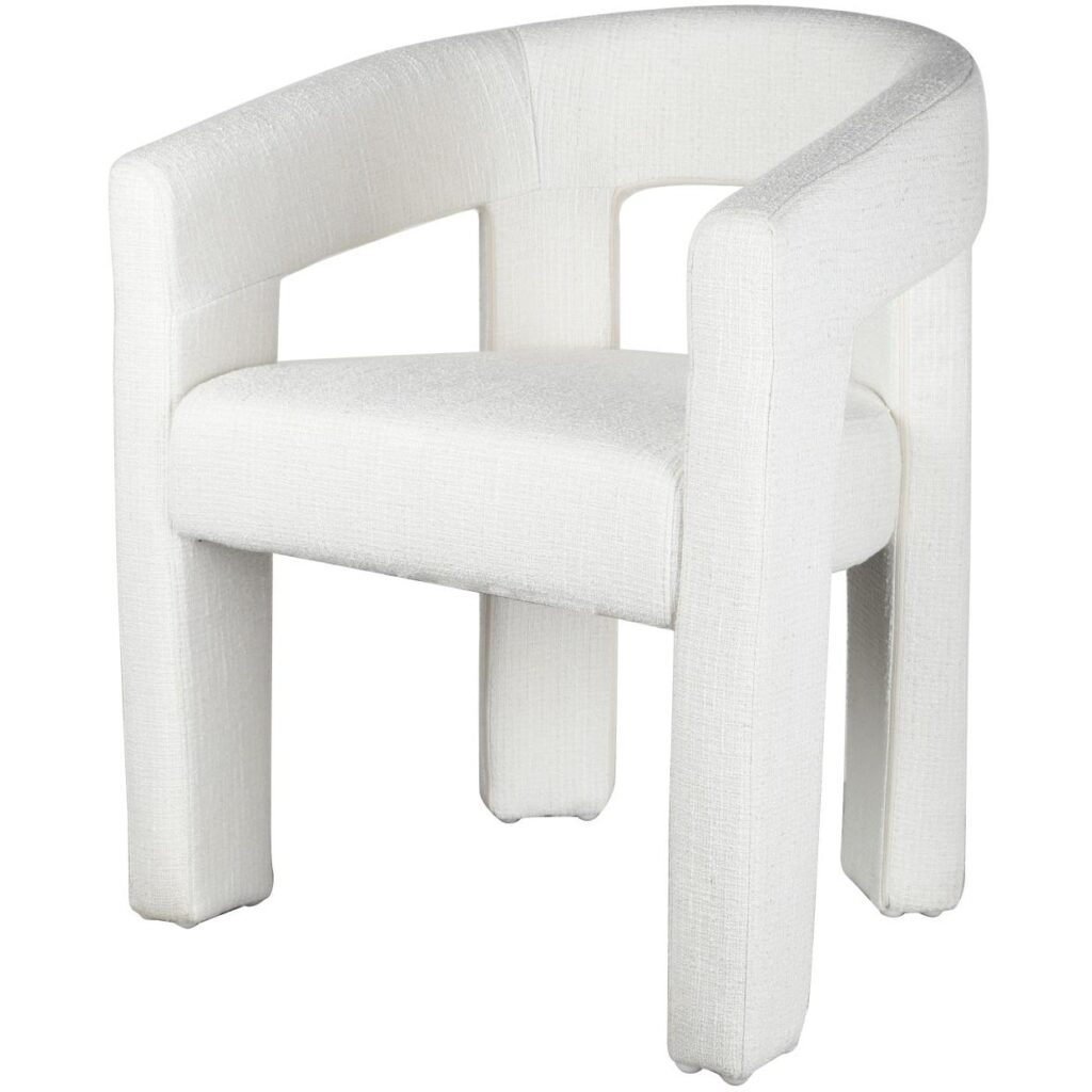 Bella Dining Chair - White - Image 3