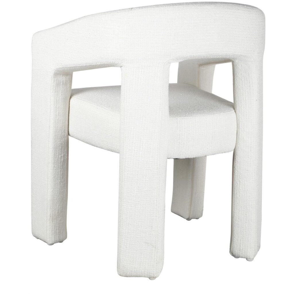 Bella Dining Chair - White - Image 5