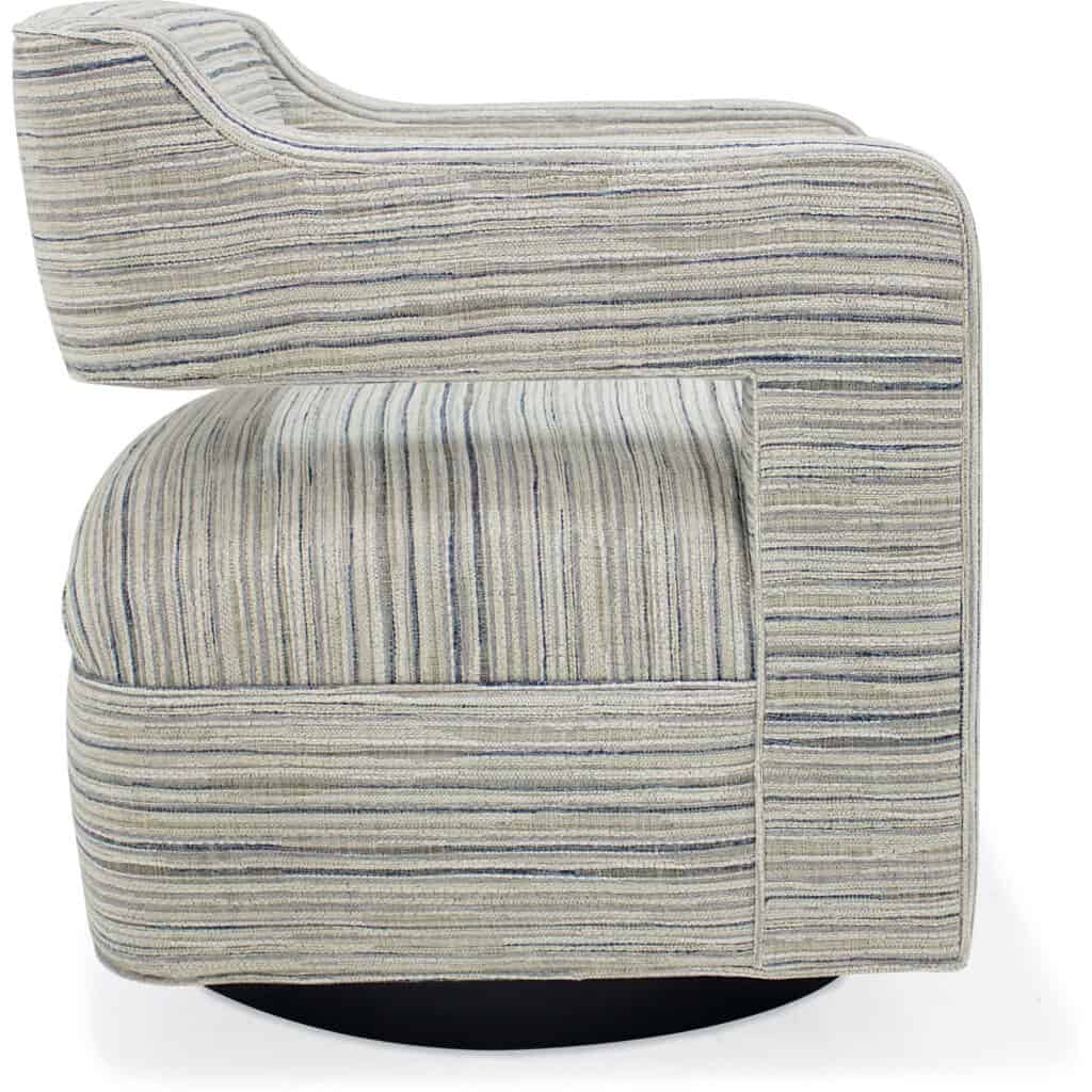 Moxie Swivel Chair - Wooden Base - Image 3