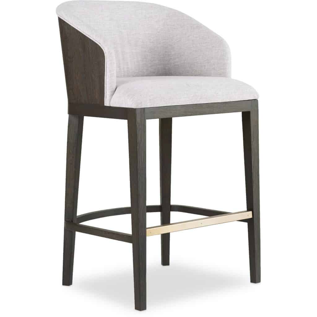 Curata Upholstered Bar Stool 1600-20860-DKW 1600 20860 dkw silo front