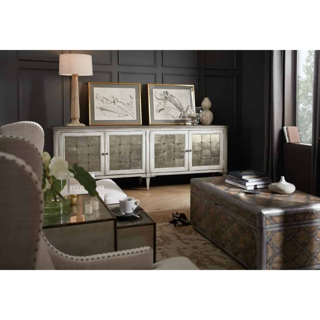 Melange Four-Door Credenza 1610-85006-WH - Image 4