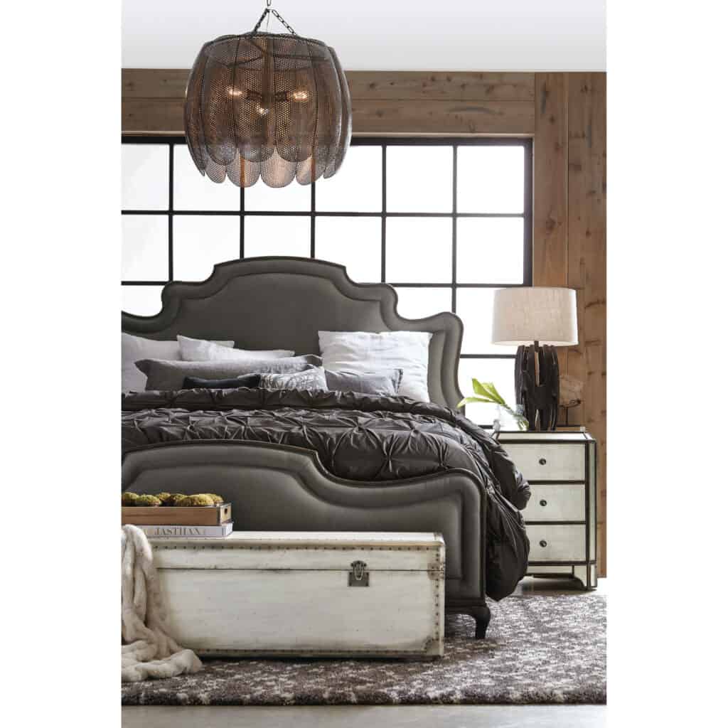 Arabella Mirrored Three-Drawer Nightstand - Image 3