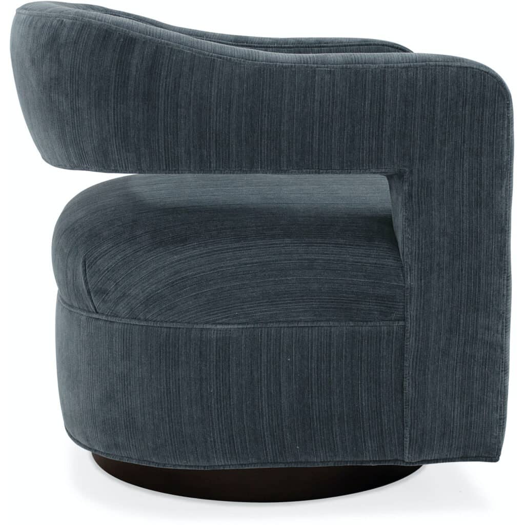 Max Swivel Chair - Wood Base - Image 3