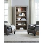 Rustic Glam 78.25'' H x 40'' W Standard Bookcase HRFE1016 1641 10445 ltwd room