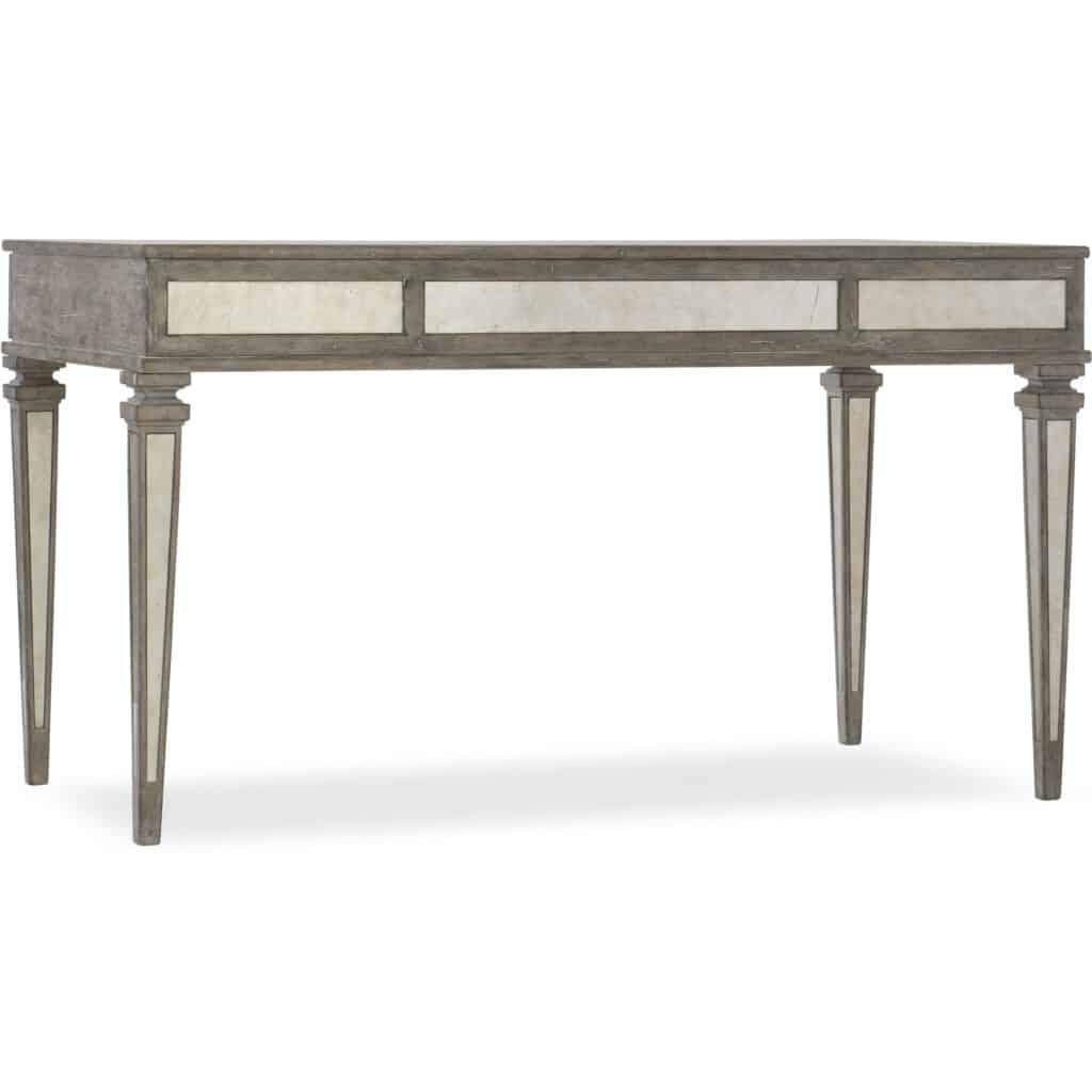Rustic Glam Solid Wood Writing Desk - Image 2