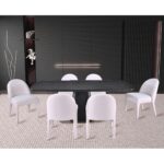 Ryaan 7-Piece Dining Set - Black/Beige 170053 170053 4