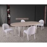 Dafne 5-Piece Dining Set - Beige 1734266 1734266 2