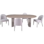 Dafne 5-Piece Dining Set - Beige 1734266 1734266 3
