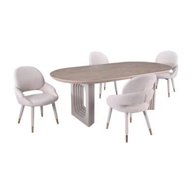 Bode 5-Piece Dining Set - Beige