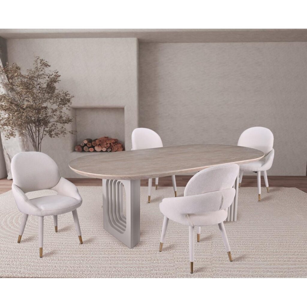 Bode 5-Piece Dining Set - Beige - Image 2