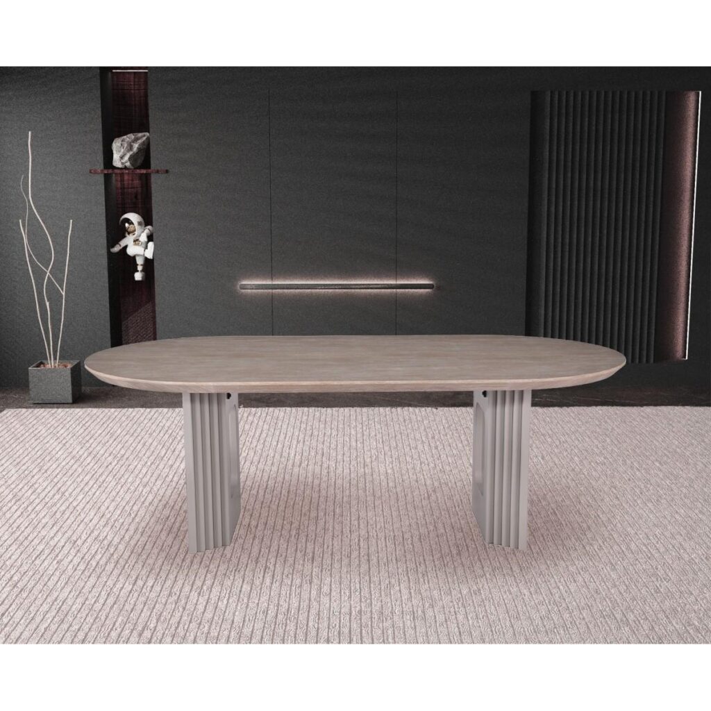 Frankie Dining Table - Sand - Image 4