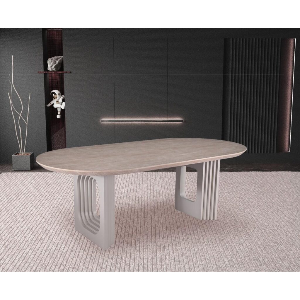 Frankie Dining Table - Sand - Image 5