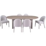 Dafne 7-Piece Dining Set - Beige 178102 178102 3