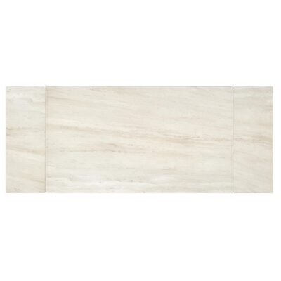 Bellaro Dining Table with Extension in Travertine and Cream 201-060TV 201 060TV 5