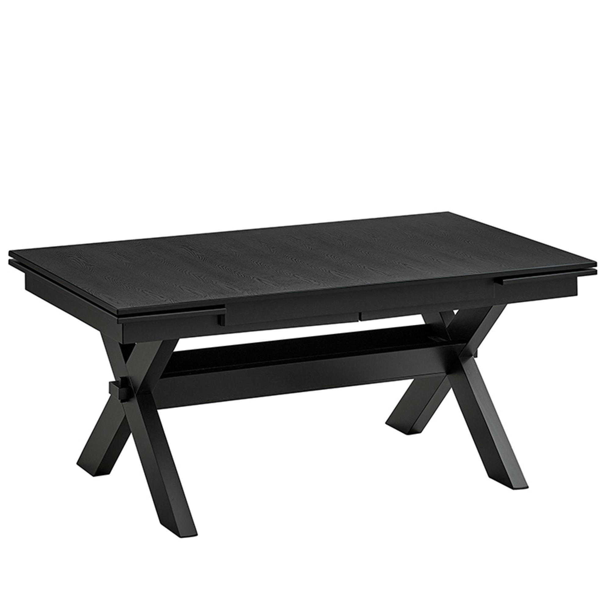 Argyle Dining Table with Extension, 66"-94" in Black 3 Argyle Dining Table with Extension, 66"-94" in Black - Image 3