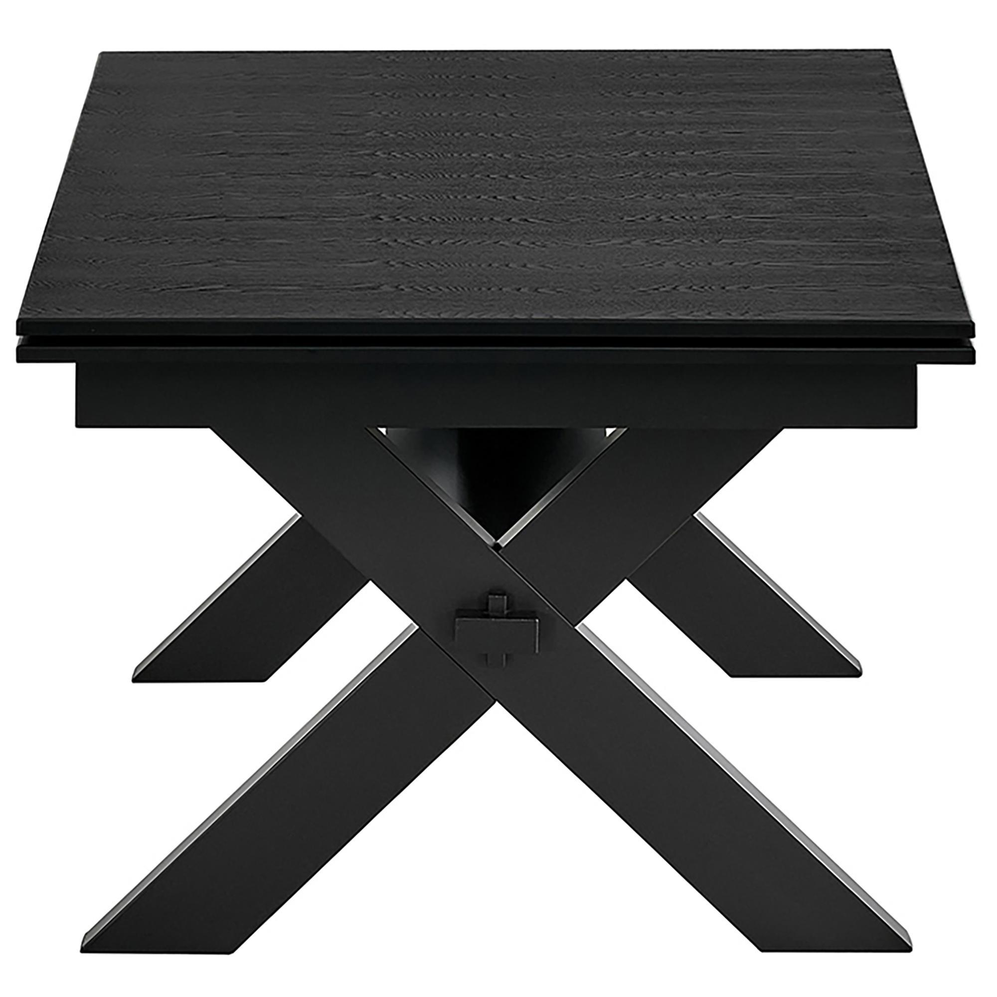 Argyle Dining Table with Extension, 66"-94" in Black 5 Argyle Dining Table with Extension, 66"-94" in Black - Image 5