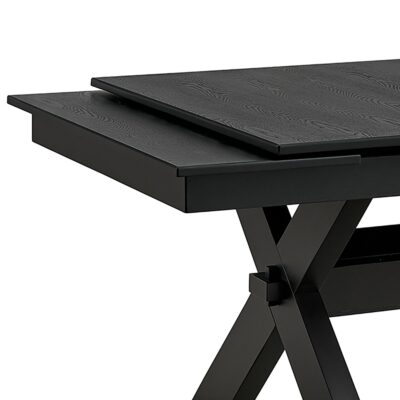 Argyle Dining Table with Extension, 66"-94" in Black 13 Argyle Dining Table with Extension, 66"-94" in Black 201-105BLK 201 105BLK 5