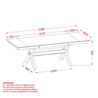 Argyle Dining Table with Extension, 66"-94" in Black 15 Argyle Dining Table with Extension, 66"-94" in Black 201-105BLK 201 105BLK LD