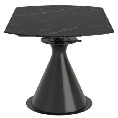 Calisto Round Pedestal Dining Table w/Extension in Black 11 Calisto Round Pedestal Dining Table w/Extension in Black 201-110BK 201 110BK 3