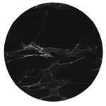 Calisto Round Pedestal Dining Table w/Extension in Black 201-110BK 201 110BK 5