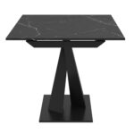 Julius Dining Table w/Extension in Black 201-111BK 201 111BK 3