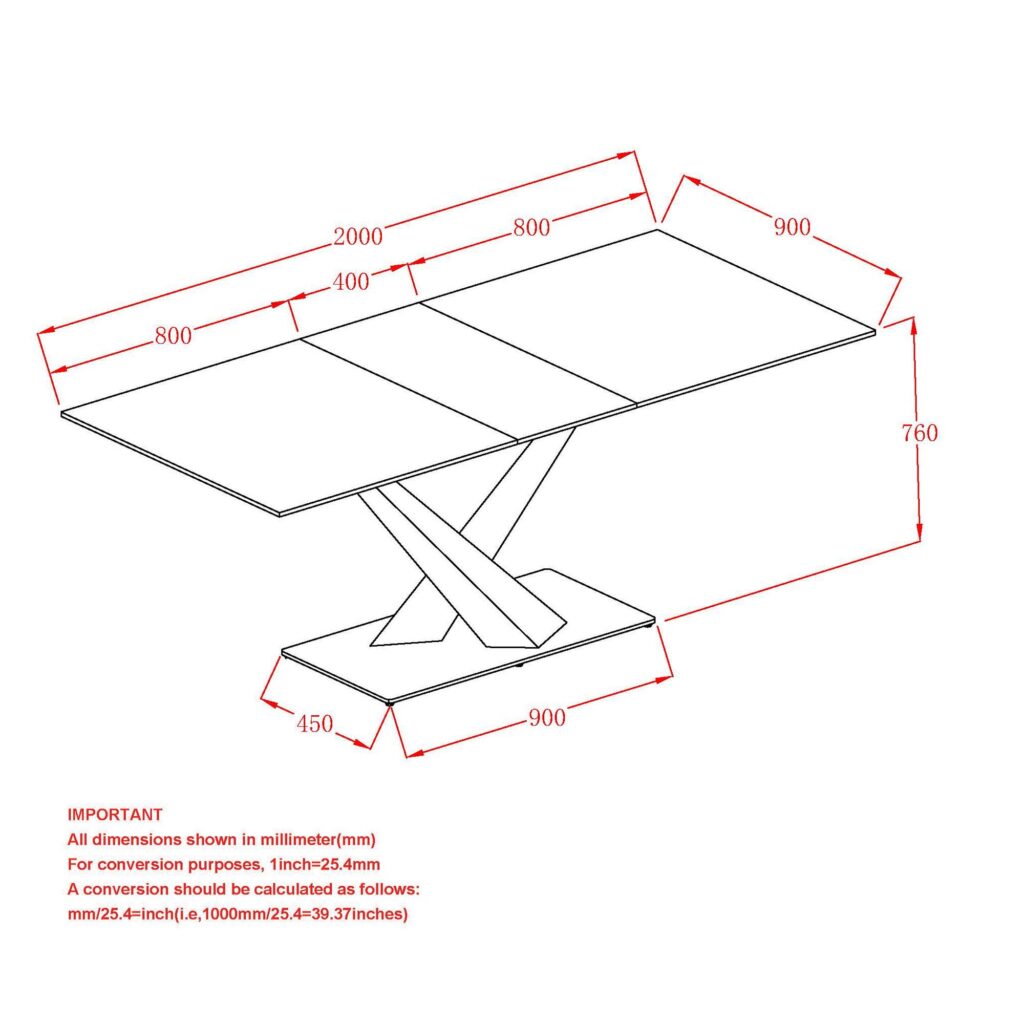 Julius Dining Table w/Extension in Black - Image 8