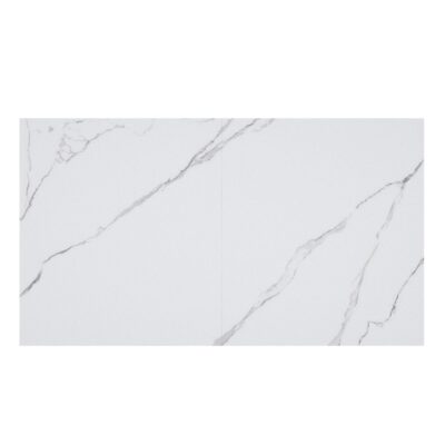 Julius Dining Table w/Extension in White and Black 201-111WT 201 111WT 5