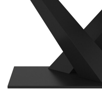 Julius Dining Table w/Extension in White and Black 201-111WT 201 111WT 6