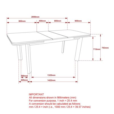 Asteva Dining Table with Extension, 63"-79" in Walnut 201-121WAL 201 121WAL LD