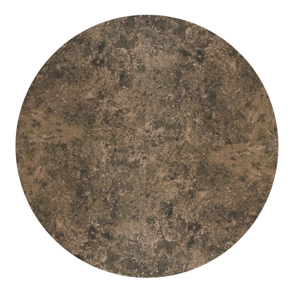 Godiva Round Pedestal Table in Grey Stone - Image 5