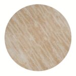 Godiva Round Pedestal Table in Ivory Stone 201-142IV 201 142IV 4
